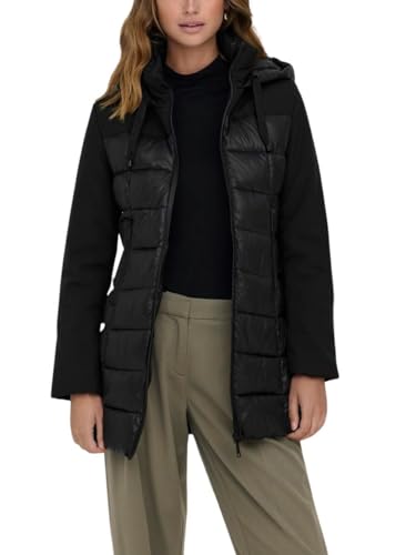 ONLY Damen ONLSOPHIE Mix Puffer CC OTW Jacke, Black, L von ONLY