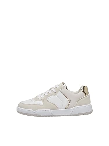 ONLY Damen ONLSWIFT-1 PU Low Cut NOOS Sneaker, Beige, 36 EU von ONLY