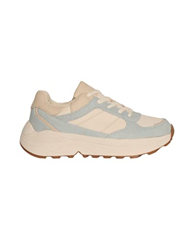 ONLY Damen ONLSYLVIE-7 PU PASTELLY Soft-NOOS Sneaker, Blue Glow, 39 EU von ONLY