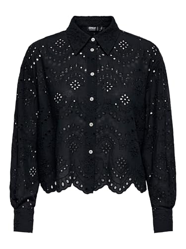 ONLY Damen Onlvalais L/S Shirt WVN Noos 15269568 ,Schwarz ,XL von ONLY