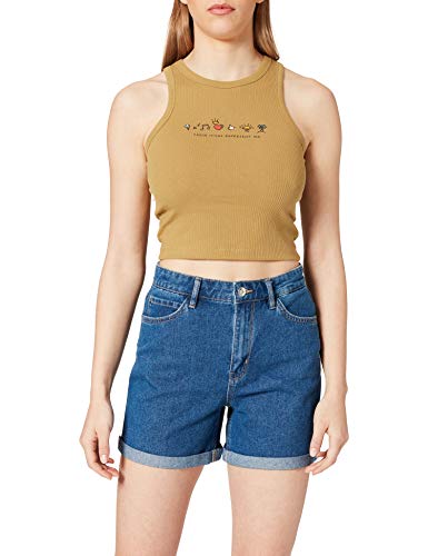 ONLY Damen ONLVEGA HW MOM DNM Shorts NOOS 15230571, Medium Blue Denim, XS von ONLY