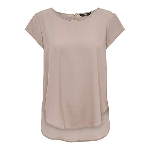 ONLY Damen ONLVIC S/S SOLID TOP NOOS PTM T-Shirt, Pale Mauve, 32 von ONLY