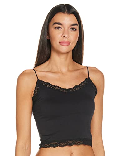 ONLY Damen ONLVICKY LACE Seamless Cropped NOOS Top, Black, L/XL von ONLY