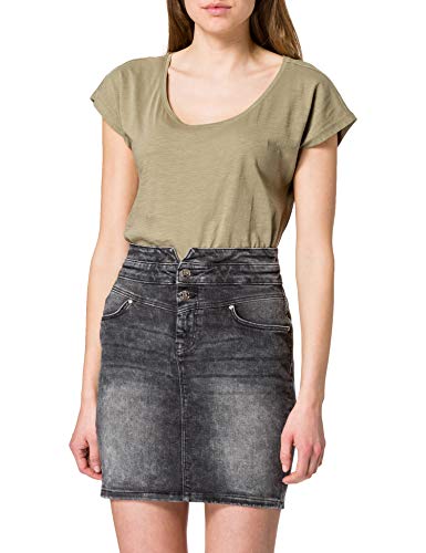 Only Damen ONLVIENNA Life HW Mini Skirt JNS DNM DOT Rock, Grey Denim, XS von ONLY