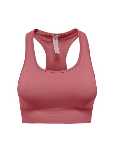 ONLY Damen ONPDAISY-2 Seam Bra NOOS Sport-BH, Mineral Red, M von ONLY