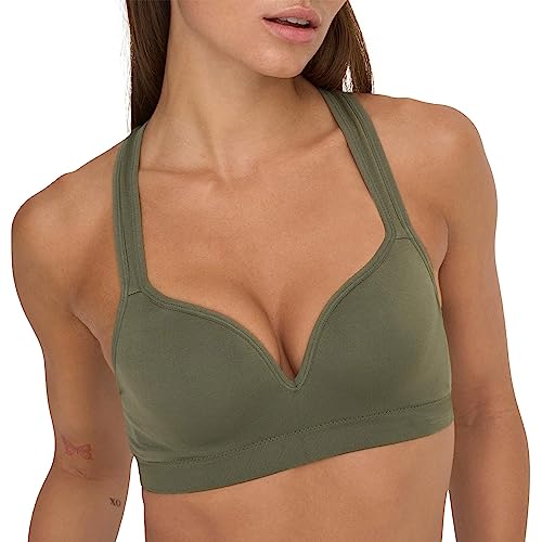 ONLY Damen ONPMARTINE-2 Seam Bra NOOS Sport-BH, Dusty Olive, Large von ONLY