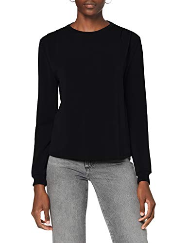 ONLY Damen ONQGAIA L/S O-Neck SWT Sweatshirt, Black, XL von ONLY