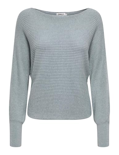 ONLY Damen Onladaline L/S Short Pullo KNT Noos Strickpullover Mit U-Boot-Ausschnitt 15226298 ,Arona ,S von ONLY