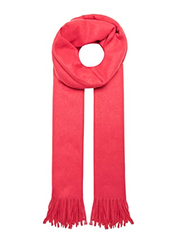 ONLY Damen Onlaida Life Wool Scarf Acc Schal, Racing Red/Detail:MELANGE, Einheitsgröße EU von ONLY