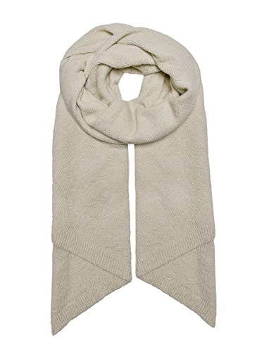 ONLY Damen Onlanelise Life Knit Lurex Scarf Cc Schal, Cloud Dancer, Einheitsgröße EU von ONLY