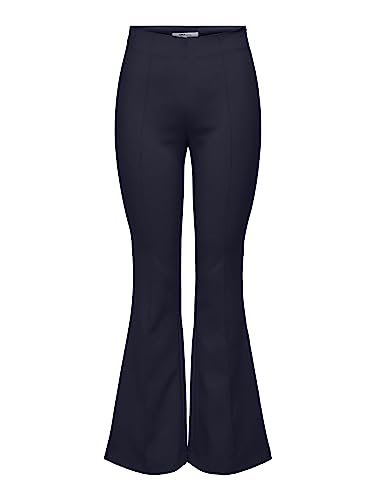 ONLY Damen Onlastrid Life Hw Flare Pin Pant Cc TLR Stoffhose, Night Sky, 34W / 32L EU von ONLY