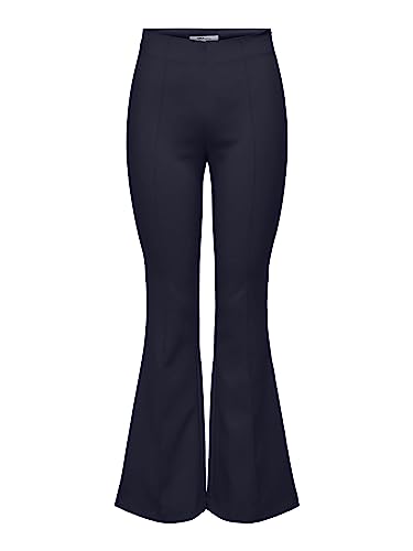 ONLY Damen Onlastrid Life Hw Flare Pin Pant Cc TLR Stoffhose, Night Sky, 42W / 32L EU von ONLY