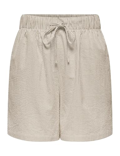 ONLY Damen Onlaugusta WVN Fashion Forward Shorts Mit Lockerer Passform, Feather Gray, XXS ONLY Damen Onlaugusta WVN Fashion Forward Shorts Mit Lockerer Passform, Feather Gray, XXS von ONLY