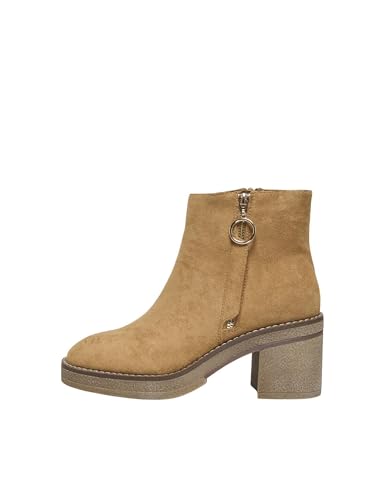 ONLY Damen Onlbabette Zipper Heeled Boot, Beige, 39 EU von ONLY