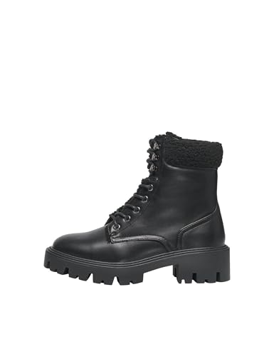 ONLY Damen Onlbetty-11 Warm Lace Up, Black, 41 EU von ONLY
