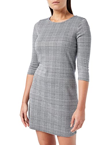 ONLY Damen Onlbrilliant 3/4 Check Dress Noos Kleid, Mehrfarbig(blackcloud Dancer), XS EU von ONLY