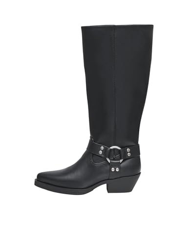ONLY Damen Onlbronco-6 Hardware Boot, Black, 40 EU von ONLY
