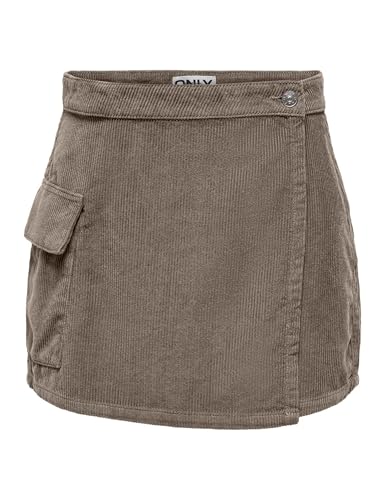 ONLY Damen Onlcecilia Mw Cargo Cord Skirt PNT Rock, Walnut, L EU von ONLY
