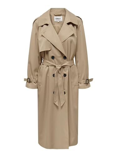 ONLY Damen Onlchloe Double B. Otw Noos Trenchcoat, Tannin, XS EU von ONLY