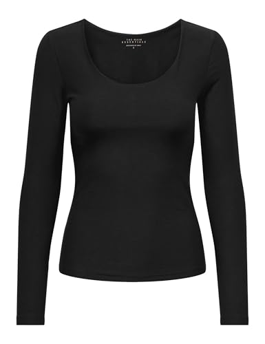 ONLY Damen Onlchoice L/S 2-Way Oval Neck Topbox JRS Top, Black, XS ONLY Damen Onlchoice L/S 2-Way Oval Neck Topbox JRS Top, Black, XS von ONLY