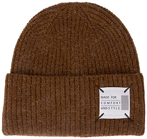 ONLY Damen Onlcindie Life Cc Beanie Hat, Leather Brown, Einheitsgröße EU von ONLY