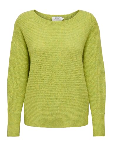 ONLY Damen Onldaniella L/S KNT Noos Pullover, Evening Primrose/Detail:Melange, S von ONLY