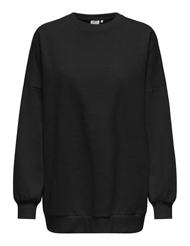 ONLY Damen Onldaze L/S Oversize O-Neck SWT Sweatshirt, Black, 46 von ONLY