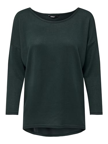 ONLY Damen Onlelcos 4/5 Solid Top Jrs Noos Langarmshirt, Grün (Green Gables Detail:Melange), 38 (Herstellergröße: M) von ONLY