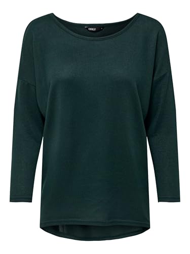 ONLY Damen Onlelcos 4/5 Solid Top Jrs Noos Langarmshirt, Grün (Green Gables Detail:melange), XS EU von ONLY