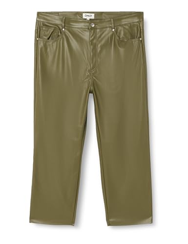 ONLY Damen Onlemily Hw St ANK Faux Leather PNT Noos, Winter Moss, XS ONLY Damen Onlemily Hw St ANK Faux Leather PNT Noos, Winter Moss, XS von ONLY