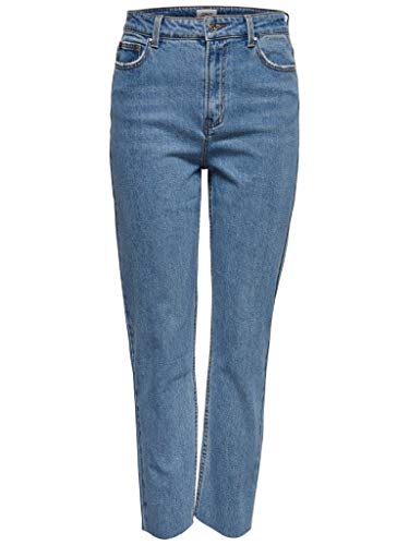 ONLY Female Straight-Fit Jeans ONLEMILY Hohe Taille Gerade geschnitten Jeans von ONLY