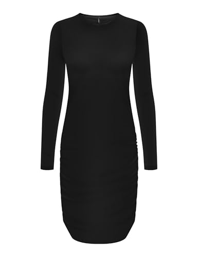 ONLY Damen ONLERICA Life L/S Short Dress JRS Kleid, Black, X-Small ONLY Damen ONLERICA Life L/S Short Dress JRS Kleid, Black, X-Small von ONLY