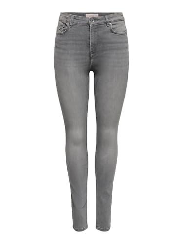 ONLY Damen Onlforever High Hw Sk Rea933 Jeans, Medium Grey Denim, S x 32L von ONLY