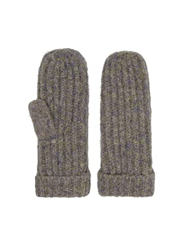 ONLY Damen Onlfreya Knit Mittens Acc Handschuh, Pearl/Detail:multi Melange, Einheitsgröße EU von ONLY