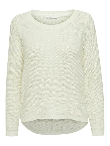 ONLY Damen Onlgeena Xo L/S KNT Noos Pullover,Weiß (Cloud Dancer),42 (Herstellergröße: XL) von ONLY