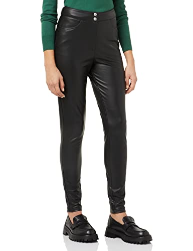 ONLY Damen Onljessie Faux Leather Zip Pant Cc Otw Leggings, Schwarz, XS EU von ONLY