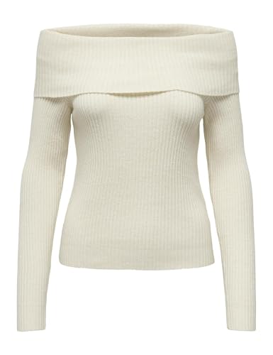 ONLY Damen Onlkatia Ls Off Shoulder KNT Nca Pullover, Whitecap Gray/Detail:Melange, XS ONLY Damen Onlkatia Ls Off Shoulder KNT Nca Pullover, Whitecap Gray/Detail:Melange, XS von ONLY