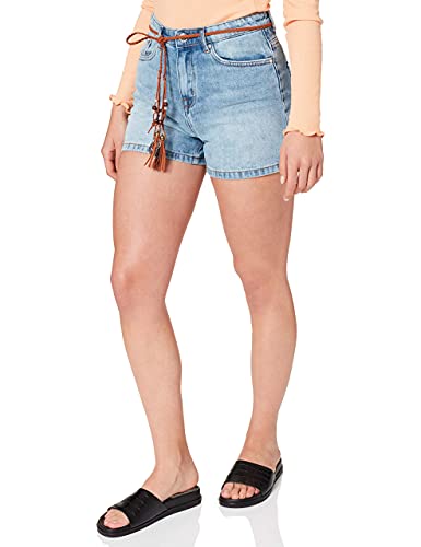 ONLY Damen Onlkelly Hw DNM Azg017 Shorts, Light Blue Denim, XL von ONLY