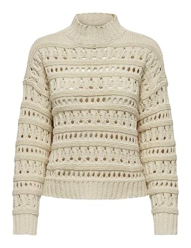 ONLY Damen Onlleah Ls High Neck KNT Pullover, Whitecap Gray, XS ONLY Damen Onlleah Ls High Neck KNT Pullover, Whitecap Gray, XS von ONLY