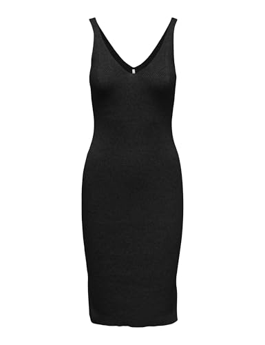 ONLY Damen Onllina Sl Slit Dress KNT Kleid, Schwarz, M EU von ONLY