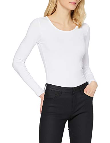 ONLY Damen Longsleeve Onllive Love Life Basic Damen-Shirt 15204712 White XL von ONLY