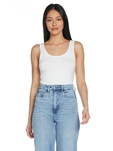 ONLY Damen Onllive Love Long Tank NOOS Top, Weiß (White White), 44 (Herstellergröße: XX-Large) von ONLY