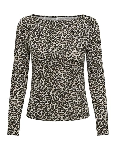 ONLY Damen Onllive Love Ls Boatneck JRS Noos, Ginger Root, XS von ONLY