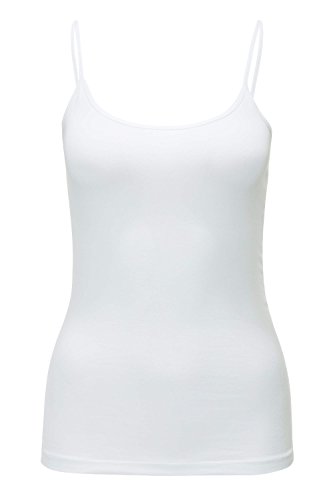 ONLY Damen Onllive Love New Strap Singlet NOOS Top, Weiß (White), 42 (Herstellergröße:XL) von ONLY