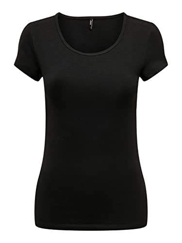ONLY Damen Onllive Love Ss O-Neck Top 3-Pack Cs JRS, Black/Pack:+ 2 Black, XS ONLY Damen Onllive Love Ss O-Neck Top 3-Pack Cs JRS, Black/Pack:+ 2 Black, XS von ONLY
