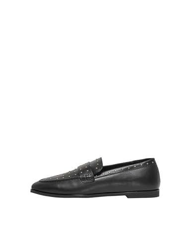 ONLY Damen Onllove-1 Studs Loafer, Black, 38 EU von ONLY