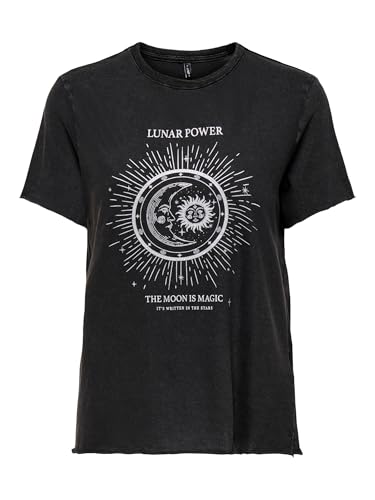 ONLY Damen Onllucy Life Reg S/S Top JRS Noos, Black, XS von ONLY
