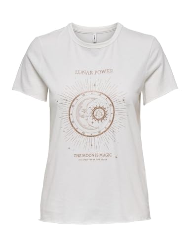 ONLY Damen Onllucy Life Reg S/S Top JRS Noos, Cloud Dancer, XS ONLY Damen Onllucy Life Reg S/S Top JRS Noos, Cloud Dancer, XS von ONLY