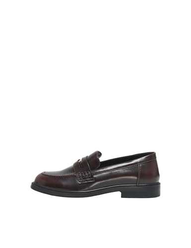 ONLY Damen Onllux-12 Button Loafer, Decadent Chocolate, 37 EU von ONLY