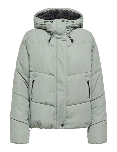 ONLY Damen Onlmaggi Life Short Puffer Cc OTW, Lily Pad, x_s von ONLY